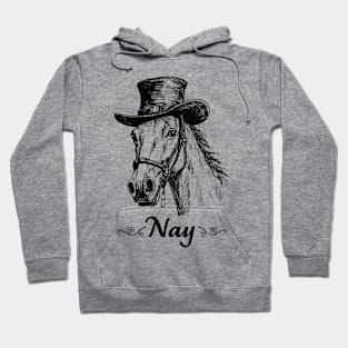 Nay - Classy Horse Illustration Hoodie